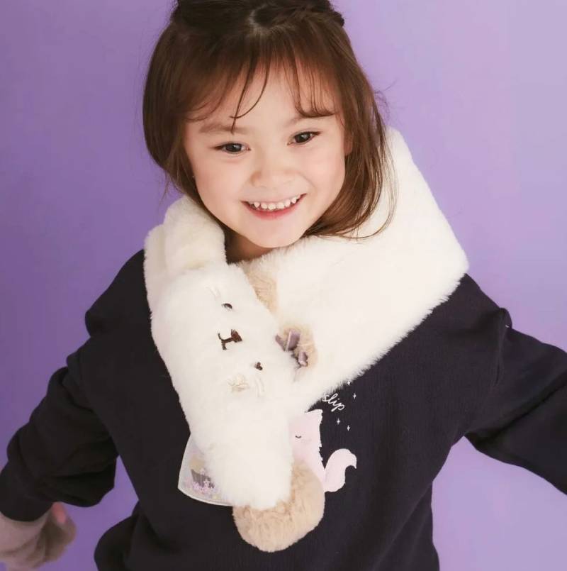 SLAP SLIP (スラップスリップ) 「ふわモコアニマルファーマフラー」Freeの画像