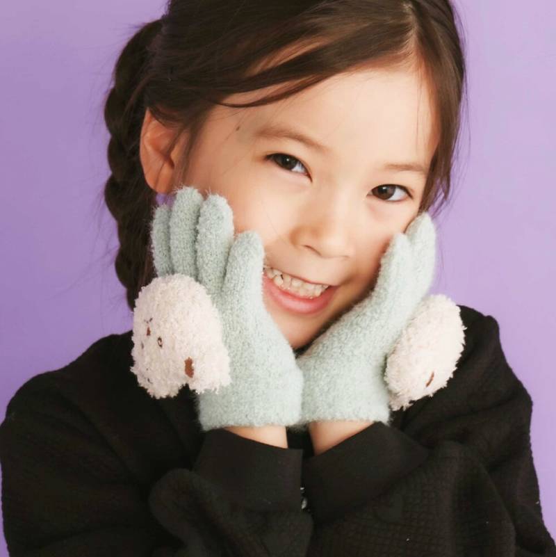 SLAP SLIP (スラップスリップ) 「クマちゃんフェイス付き手袋」Sの画像