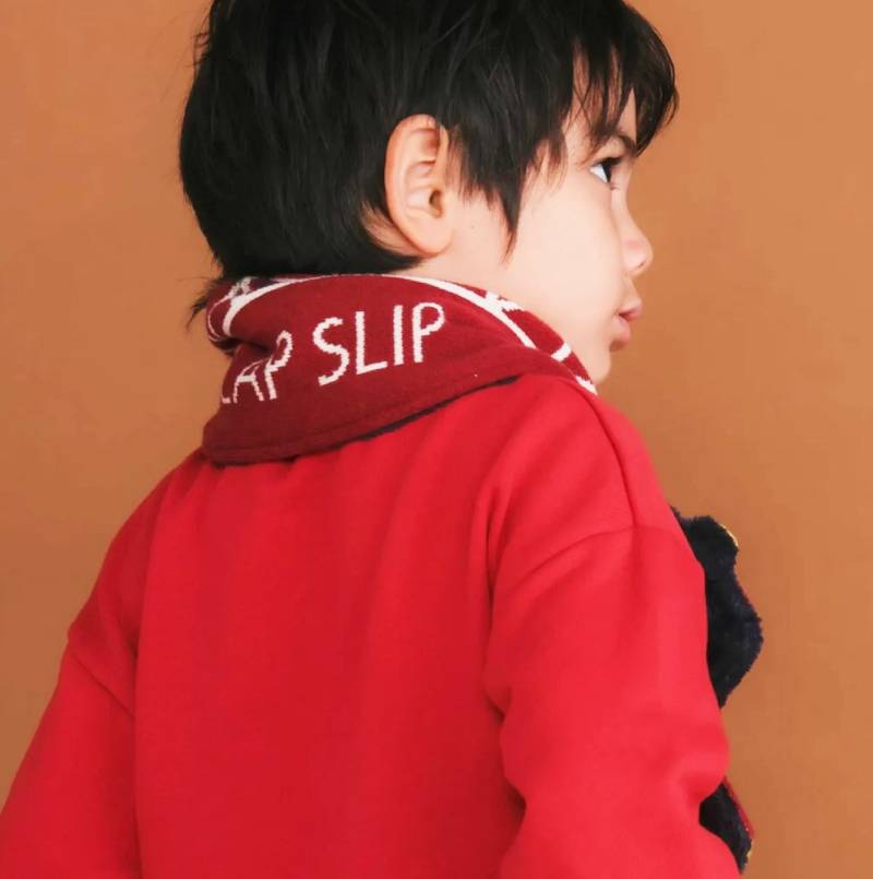 SLAP SLIP (スラップスリップ) 「裏ボアはしご車ニットマフラー」Freeの画像