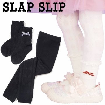 SLAP SLIP (スラップスリップ) 「ハートJQリボン付きレギンス＆ソックスセット」M-Lの画像
