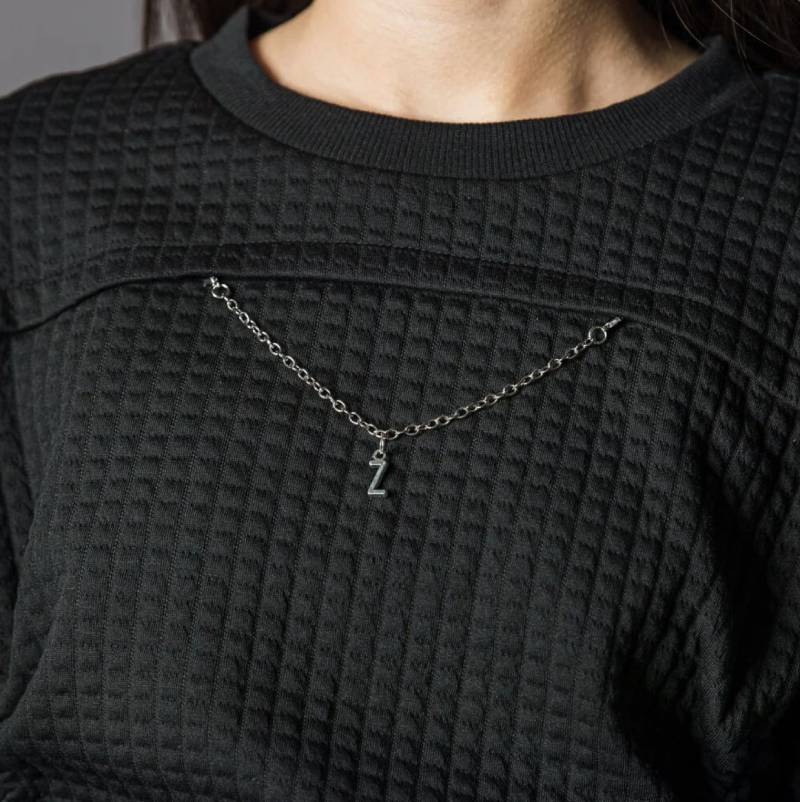 ZIDDY「ロゴチェーン付きふくれJQトレーナー」 (140-160cm)　【メール便送料無料】の画像