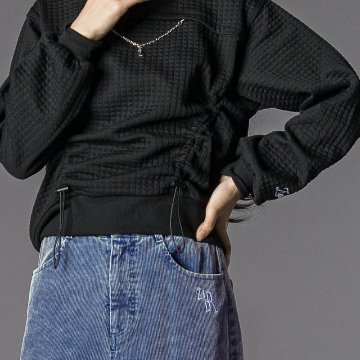 ZIDDY「ロゴチェーン付きふくれJQトレーナー」 (140-160cm)　【メール便送料無料】の画像