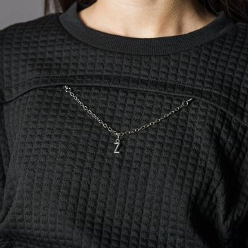 ZIDDY「ロゴチェーン付きふくれJQトレーナー」 (140-160cm)　【メール便送料無料】の画像