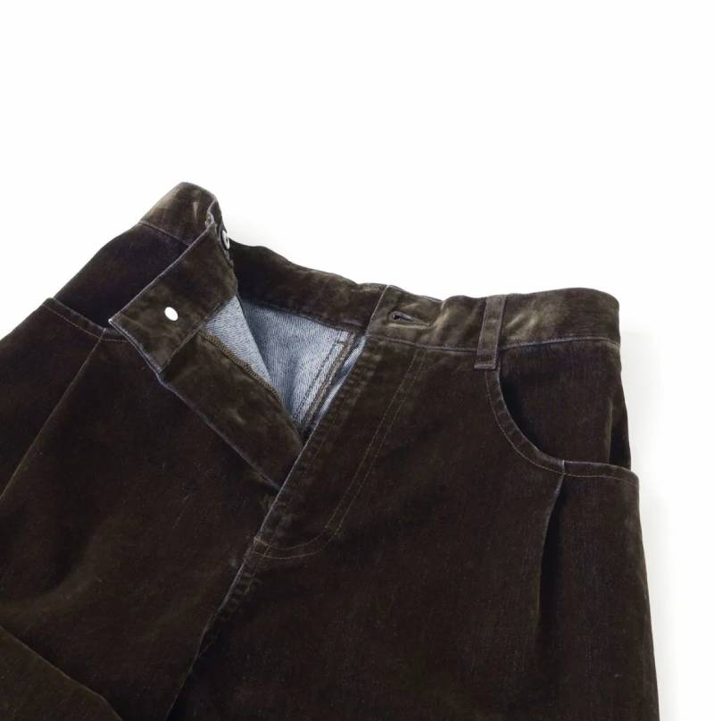 ZIDDY「ウィングロゴ刺繍フロッキーワイドデニム」 (140-160cm) の画像