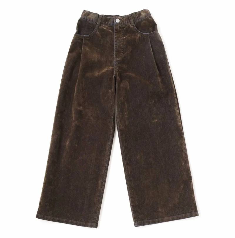 ZIDDY「ウィングロゴ刺繍フロッキーワイドデニム」 (140-160cm) の画像