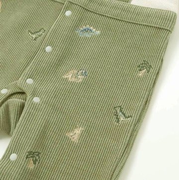 SLAP SLIP(スラップスリップ) 「サロペット風ニットコールロンパース」(70cm) 【メール便送料198円対応】の画像