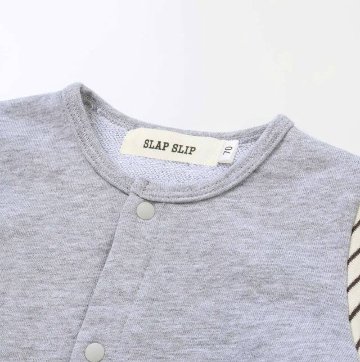 SLAP SLIP(スラップスリップ) 「ドラゴン刺繍ロンパース＋ドラゴンフェイススタイセット」(70cm) 【メール便送料無料】の画像