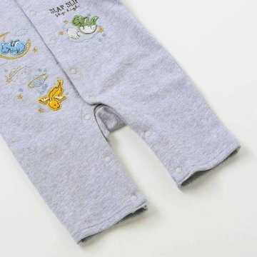 SLAP SLIP(スラップスリップ) 「ドラゴン刺繍ロンパース＋ドラゴンフェイススタイセット」(70cm) 【メール便送料無料】の画像