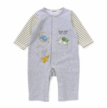 SLAP SLIP(スラップスリップ) 「ドラゴン刺繍ロンパース＋ドラゴンフェイススタイセット」(70cm) 【メール便送料無料】の画像