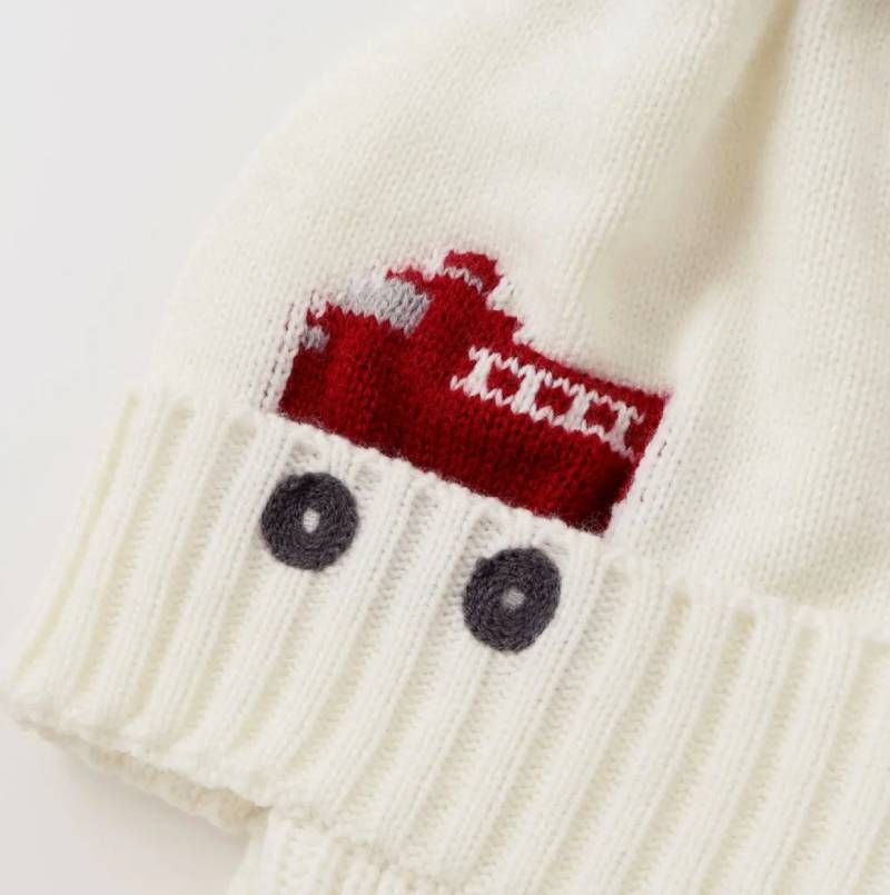 SLAP SLIP (スラップスリップ) 「耳当てつきニット帽」 (48-55cm)の画像