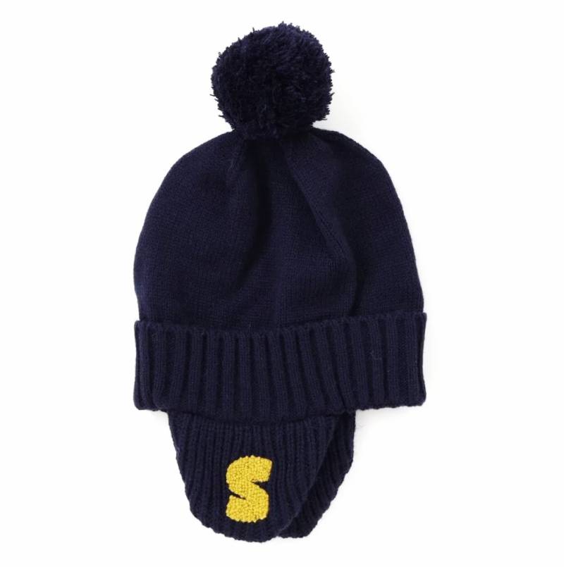 SLAP SLIP (スラップスリップ) 「耳当てつきニット帽」 (48-55cm)の画像