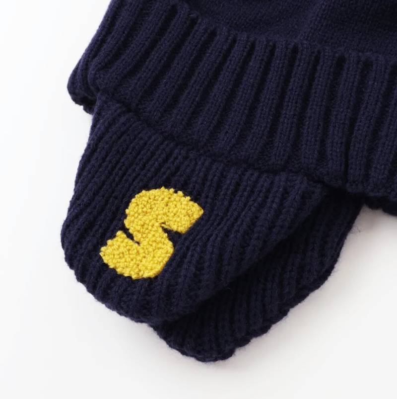 SLAP SLIP (スラップスリップ) 「耳当てつきニット帽」 (48-55cm)の画像