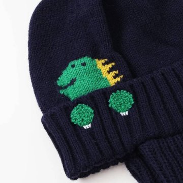 SLAP SLIP (スラップスリップ) 「耳当てつきニット帽」 (48-55cm)の画像