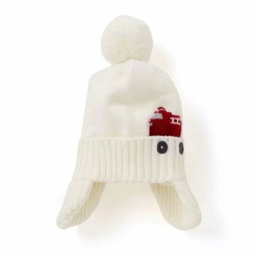 SLAP SLIP (スラップスリップ) 「耳当てつきニット帽」 (48-55cm)の画像