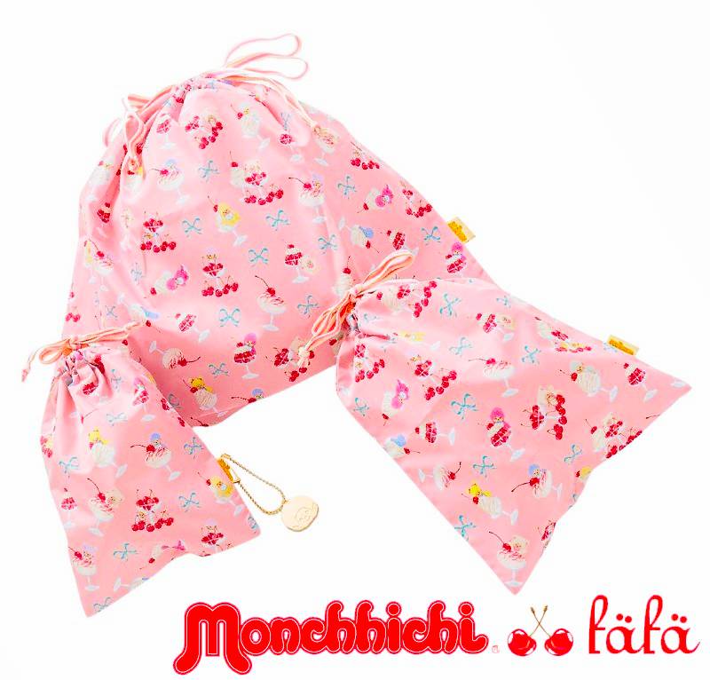 fafa 「【モンチッチコラボ】CAMILLA 巾着袋３点セット」 メール便送料198円対応可の画像