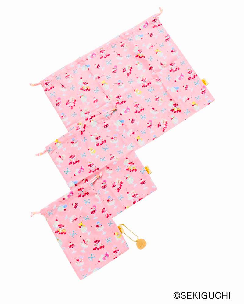 fafa 「【モンチッチコラボ】CAMILLA 巾着袋３点セット」 メール便送料198円対応可の画像