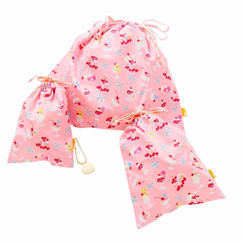 fafa 「【モンチッチコラボ】CAMILLA 巾着袋３点セット」 メール便送料198円対応可の画像