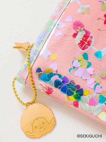 fafa「【モンチッチコラボ】MICHALINAマルチケース(ジャバラタイプ)」（Ｌサイズ）メール便送料無料の画像