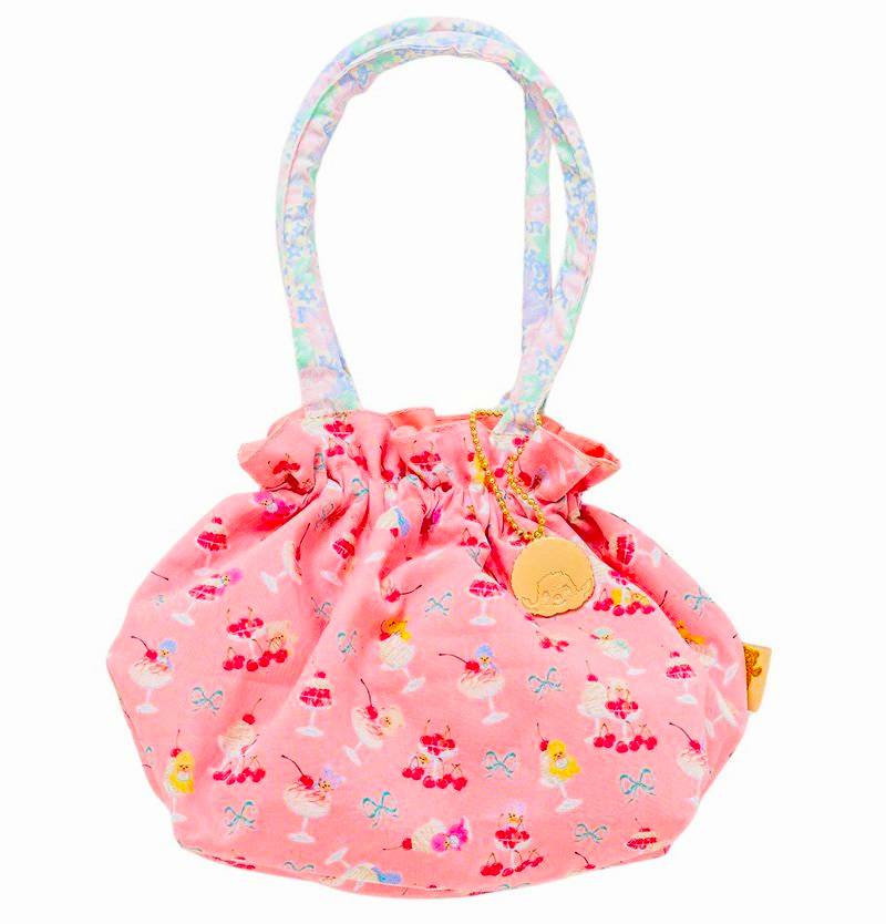 fafa 「【モンチッチコラボ】URSALA 巾着型ランチポーチ」（Ｆ） 【メール便送料198円対応】の画像