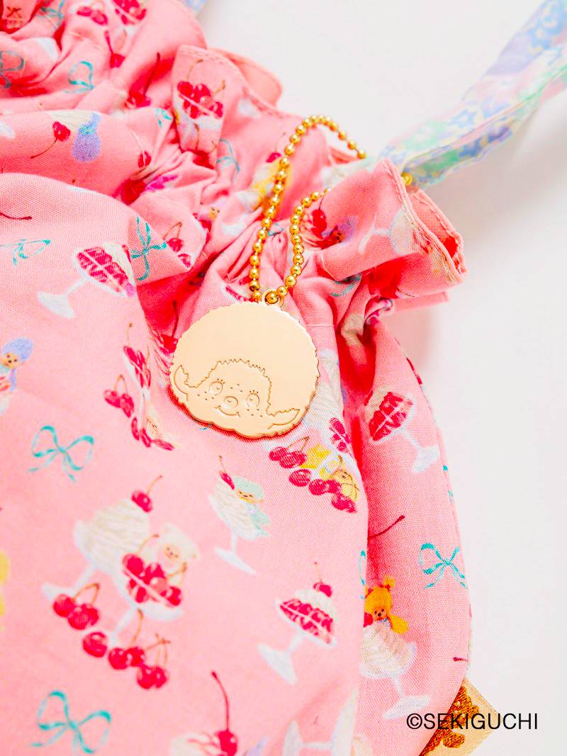 fafa 「【モンチッチコラボ】URSALA 巾着型ランチポーチ」（Ｆ） 【メール便送料198円対応】の画像