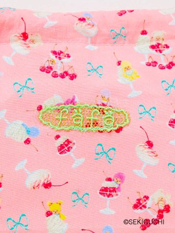 fafa 「【モンチッチコラボ】NELLE ランチポーチ 」（Ｆ） 【メール便送料198円対応】の画像