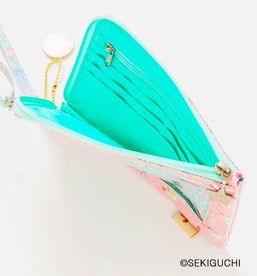 fafa「【モンチッチコラボ】MAELLE スパンコール入りモバイルポシェット」（F）メール便送料198円対応可の画像