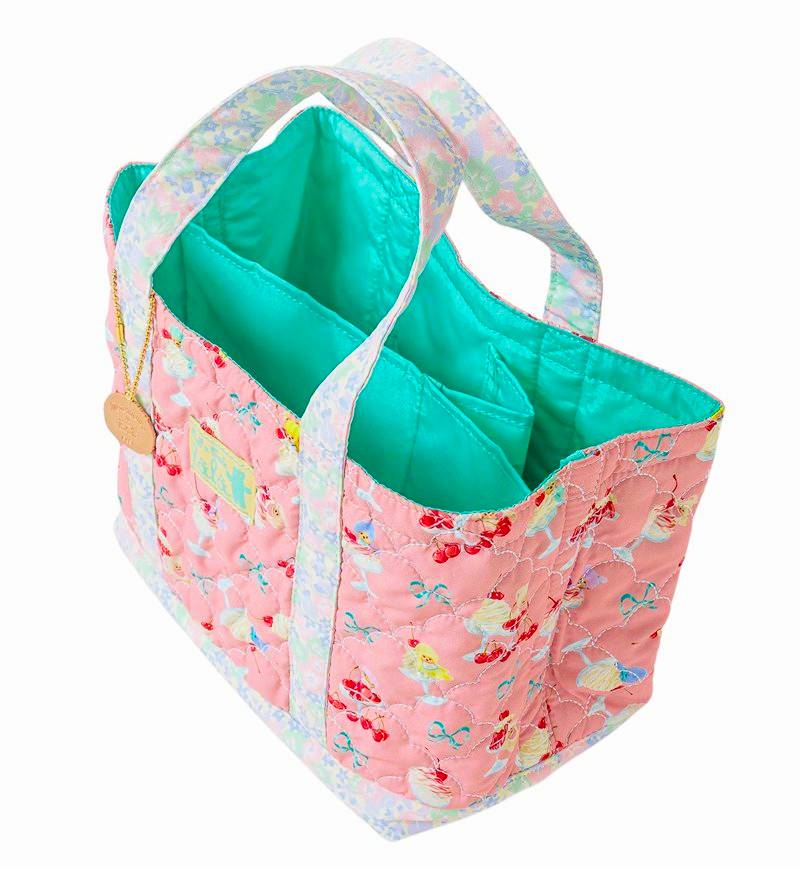 fafa「【モンチッチコラボ】LUNE キルティング 仕切り付きスクエア トートバッグ」（F）の画像