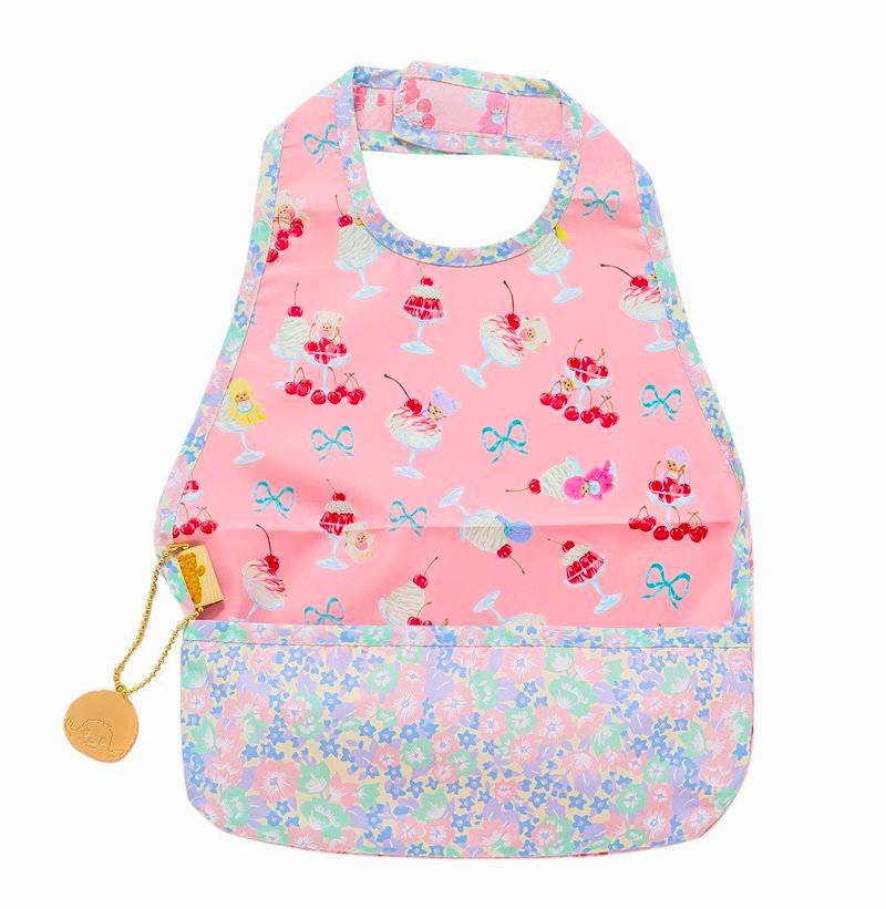 fafa 「【モンチッチコラボ】FAINA キャッチポケット付きお食事エプロン」(F)メール便送料198円対応可の画像