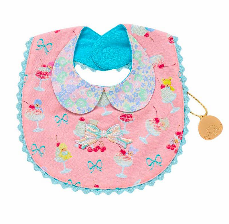 fafa 「【モンチッチコラボ】MILLO 丸襟付きリバーシブルビブ」(F) メール便送料198円対応可の画像