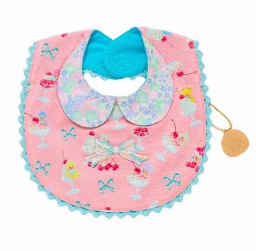 fafa 「【モンチッチコラボ】MILLO 丸襟付きリバーシブルビブ」(F) メール便送料198円対応可の画像