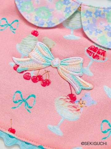 fafa 「【モンチッチコラボ】MILLO 丸襟付きリバーシブルビブ」(F) メール便送料198円対応可の画像