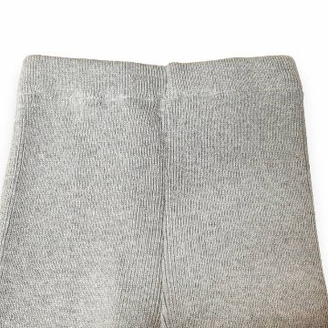 Souris(スーリー)「裾レース編み リボン付き 綿ニット スパッツ」（80-125cm） 【メール便送料無料】の画像