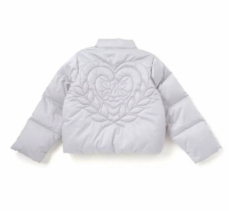nexchic「ハートロゴタフタダウンジャケット」(140-150cm) の画像