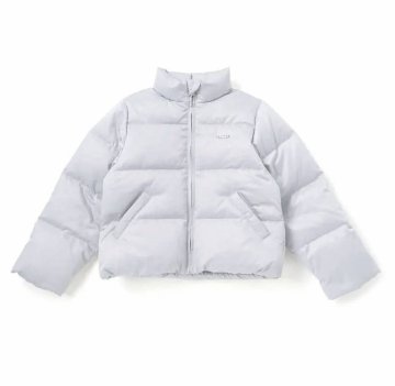 nexchic「ハートロゴタフタダウンジャケット」(140-150cm) の画像