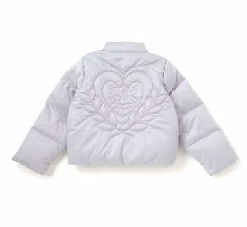 nexchic「ハートロゴタフタダウンジャケット」(140-150cm) の画像