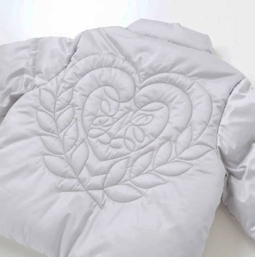 nexchic「ハートロゴタフタダウンジャケット」(140-150cm) の画像