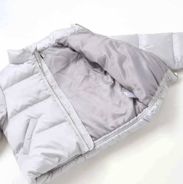 nexchic「ハートロゴタフタダウンジャケット」(140-150cm) の画像