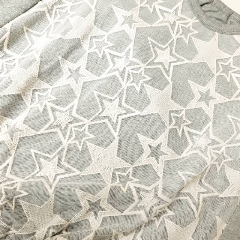 hakka kids「星刺繍チュールカットソーチュニック」(110-130cm）の画像