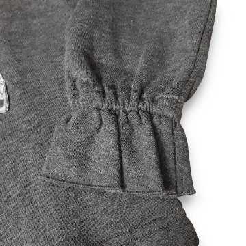 hakka kids「リボンアップリケミニ裏毛裏起毛トレーナー」(90-150cm）の画像