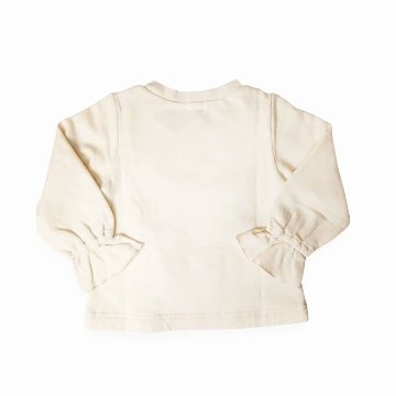 hakka kids「リボンアップリケミニ裏毛裏起毛トレーナー」(90-150cm）の画像