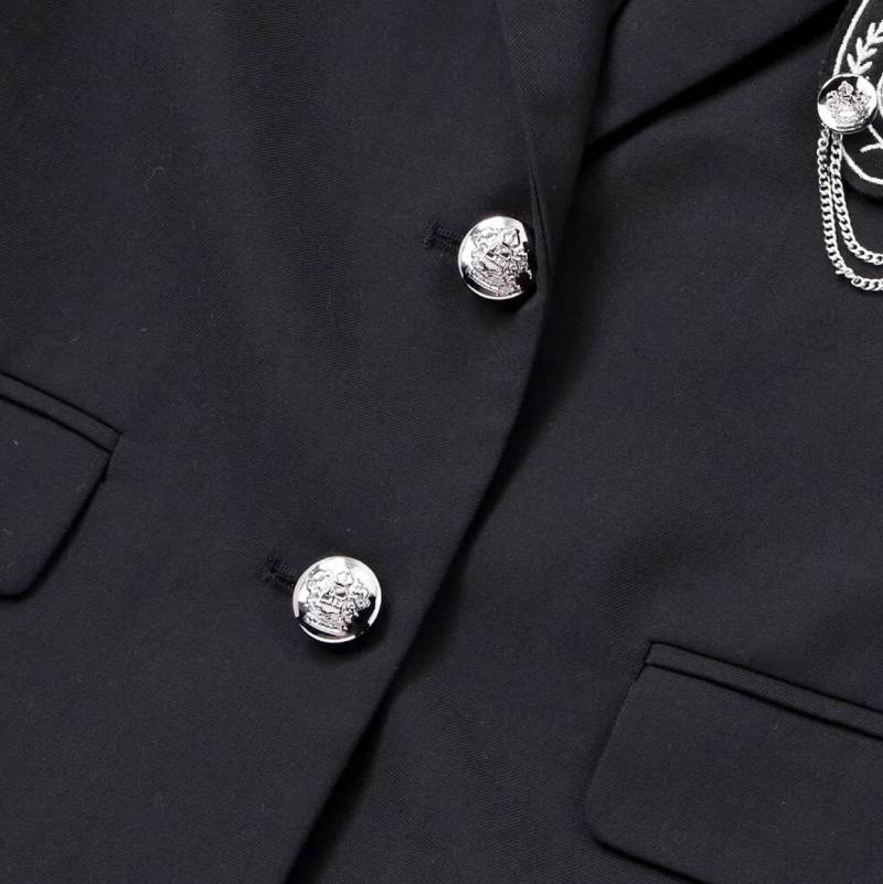 ZIDDY「ロゴエンブレムワッペン付きテーラードジャケット」(150-160cm)の画像