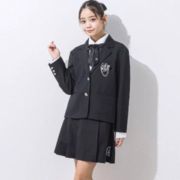 ZIDDY「ロゴエンブレムワッペン付きテーラードジャケット」(150-160cm)の画像