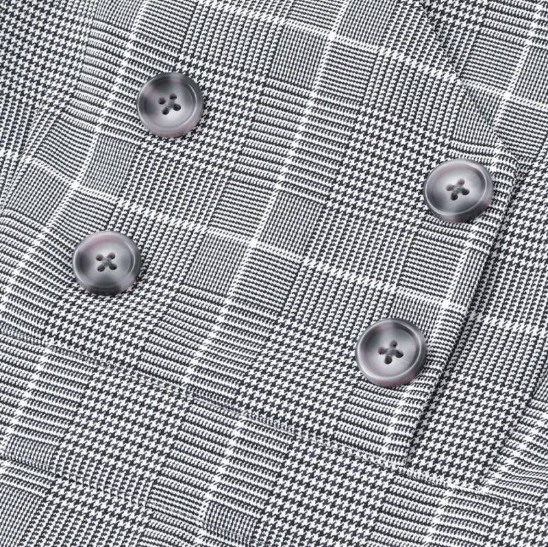 ZIDDY「シフォンプリーツ入りチェック柄ジャンパースカート」 (150-160cm) の画像