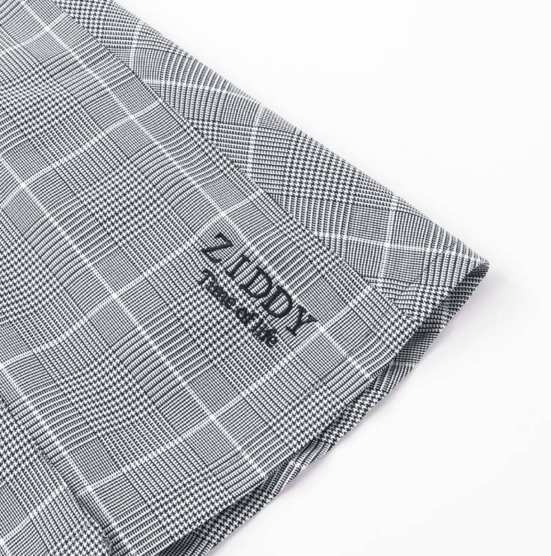 ZIDDY「シフォンプリーツ入りチェック柄ジャンパースカート」 (150-160cm) の画像