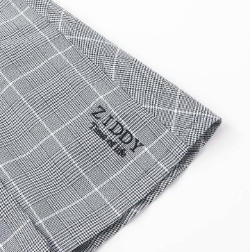 ZIDDY「シフォンプリーツ入りチェック柄ジャンパースカート」 (150-160cm) の画像