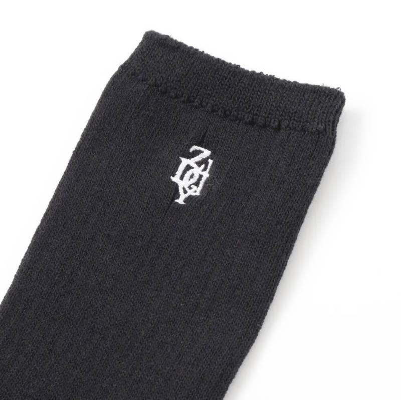ZIDDY 「ロゴ刺繍入りソックス」 (19-24cm) 【メール便送料198円対応】の画像