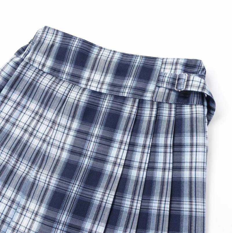 ZIDDY「チェック柄 プリーツスカパン」 (130-160cm) の画像