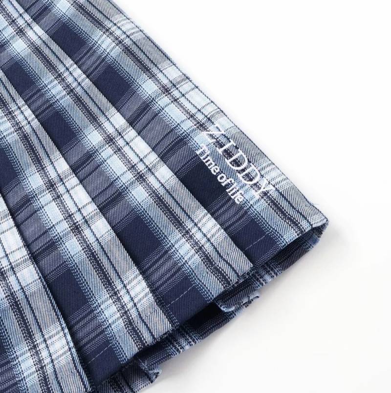 ZIDDY「チェック柄 プリーツスカパン」 (130-160cm) の画像