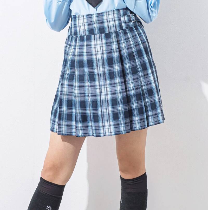 ZIDDY「チェック柄 プリーツスカパン」 (130-160cm) の画像