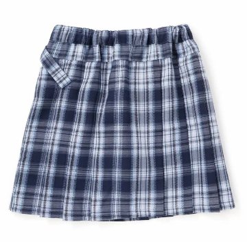 ZIDDY「チェック柄 プリーツスカパン」 (130-160cm) の画像